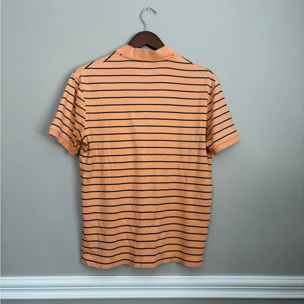 Polo Ralph Lauren Men’s Classic Fit Polo Medium Peach Navy Stripe Pony